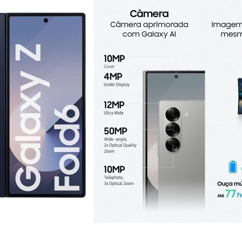 Galaxy Z Fold 6 : O dobrável mais poderoso da Samsung evoluiu.