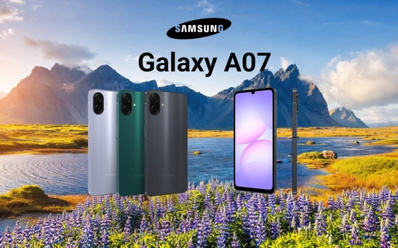 Galaxy A07: feito para durar, desempenho poderoso, 6 atualizações de Android e resistência IP54